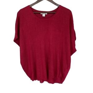 3/$21 Coldwater Creek Red Dolman sleeve Sweater - 10/12